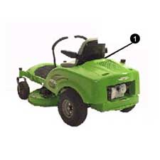 Lawn-Boy Z mower with call out number