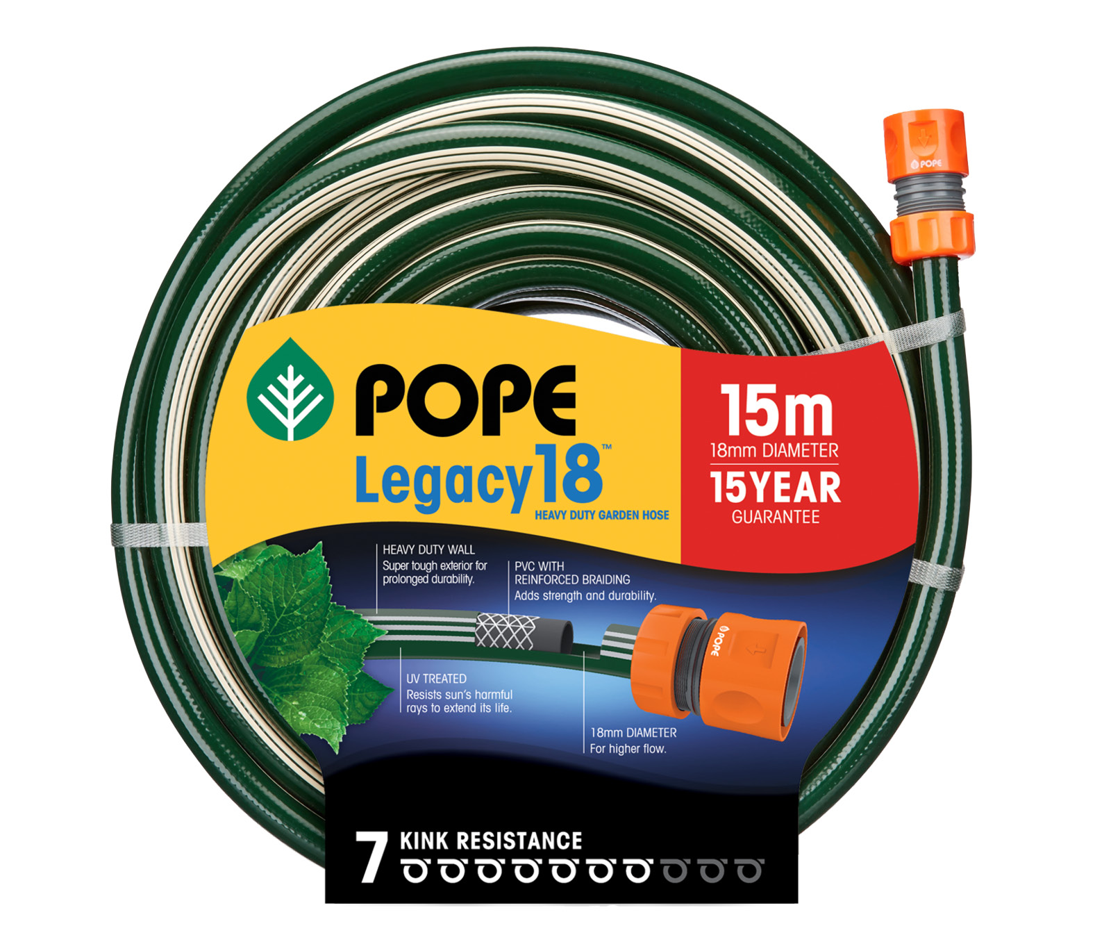 Pope Products 18mm X 15m Legacy18 Garden Hose Tr