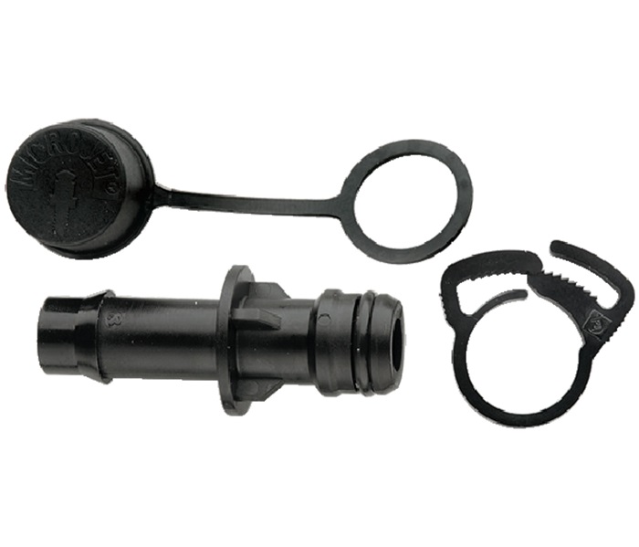 1010092-13mm-Barbed-to-Snap-On-with-Bug-Cap-and-Poly-Clamp