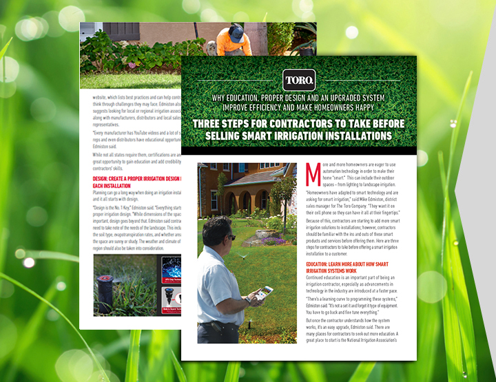 Selling Smart Irrigation