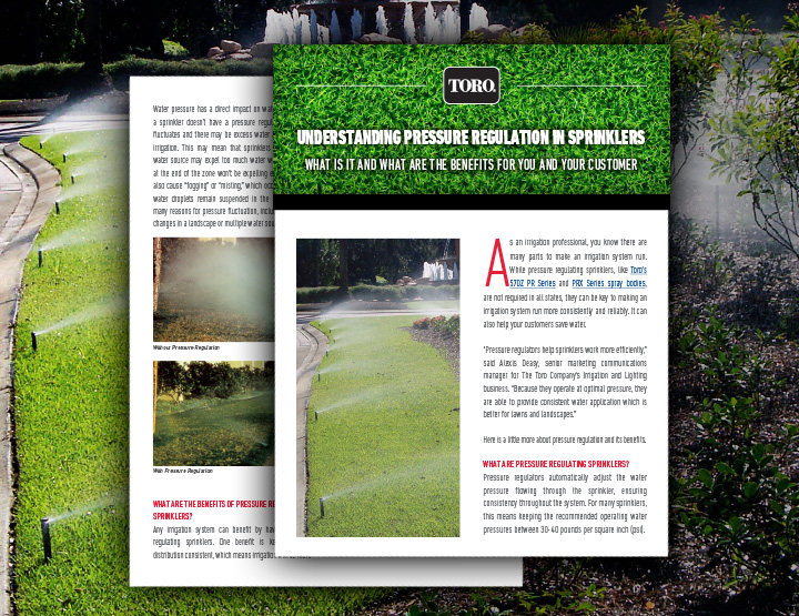 Contractor Newsletter – Understanding Pressure Regulation Sprinklers 2024