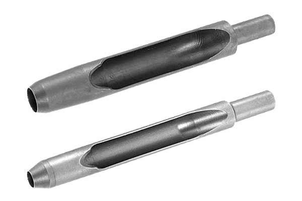 A Pair of Quad Coring Tines on White Background