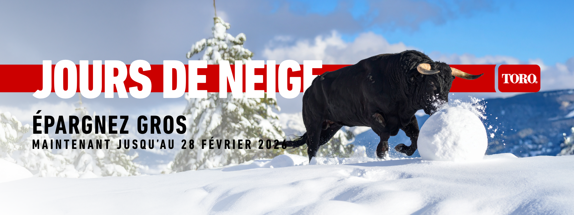 Journées de neige – Économisez gros dès maintenant jusqu’au 28 février 2026