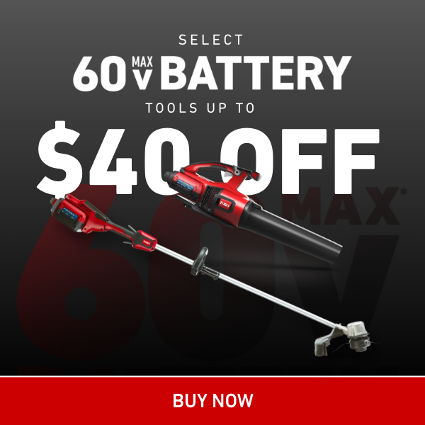 Save on select Toro 60V battery-powered yard tools for a limited time.