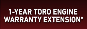 Extension de garantie moteur Toro d'un an avec achat éligible d'un kit d'entretien Toro