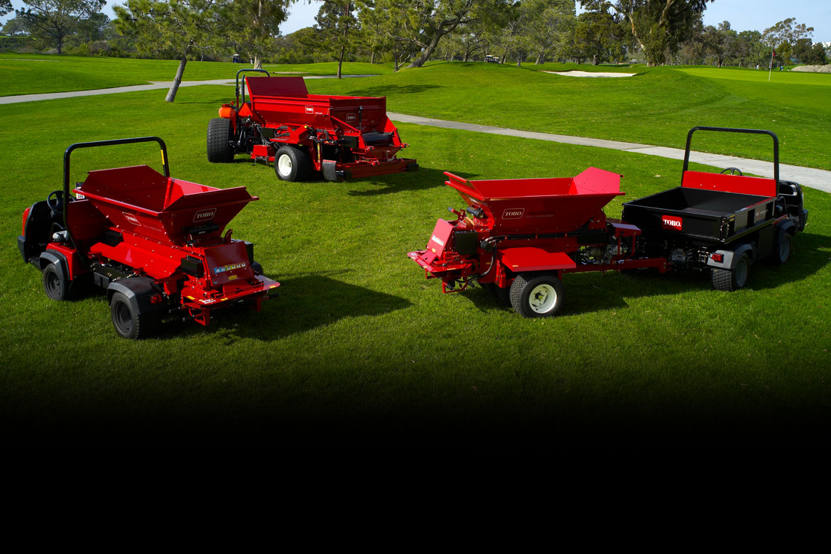 Turf Care Equipment, Topdressers, Groomers for Golf Course Toro Toro