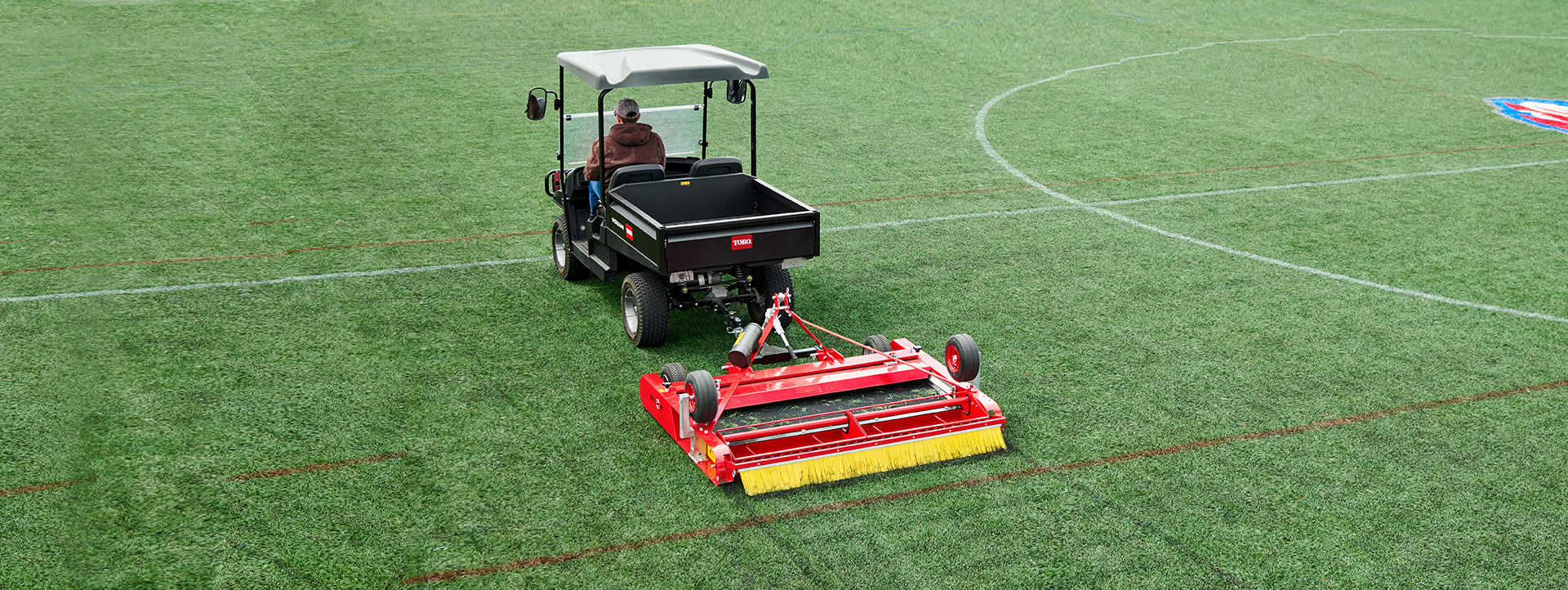 Synthetic Turf Grooming, Cleaning and Decompacting Products
