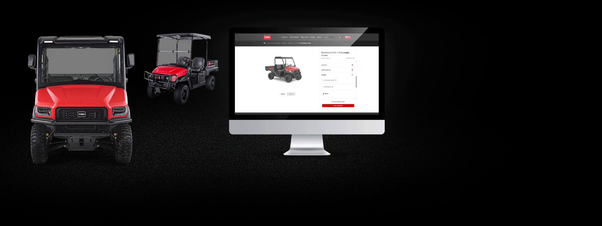 Toro Workman Utility Vehicle Builder